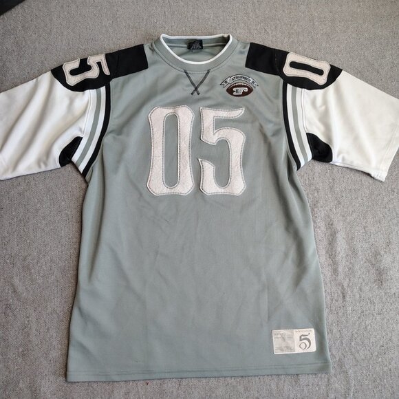 FUBU Other - VINTAGE FUBU Jersey Size XL Gray White Stitched 05 Football Y2K 90s